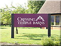 TL7918 : Cressing Temple Barns sign by Geographer