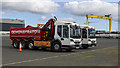 J3575 : Dennis trucks, Belfast by Rossographer