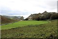 SS7049 : Lynton Cricket Ground: the view from the east stand by Martin Tester