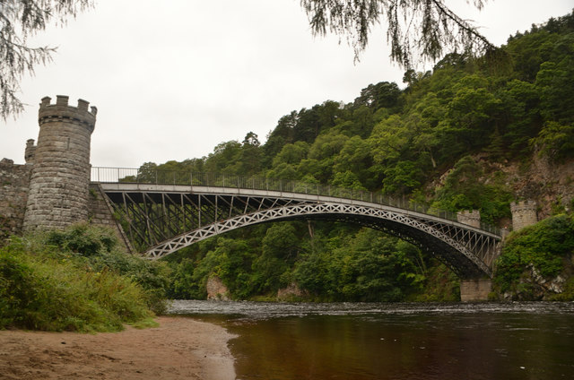 The Old Telford Bridge at Craigellachie, Scotland