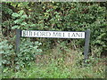 TL7720 : Bulford Mill Lane sign by Geographer