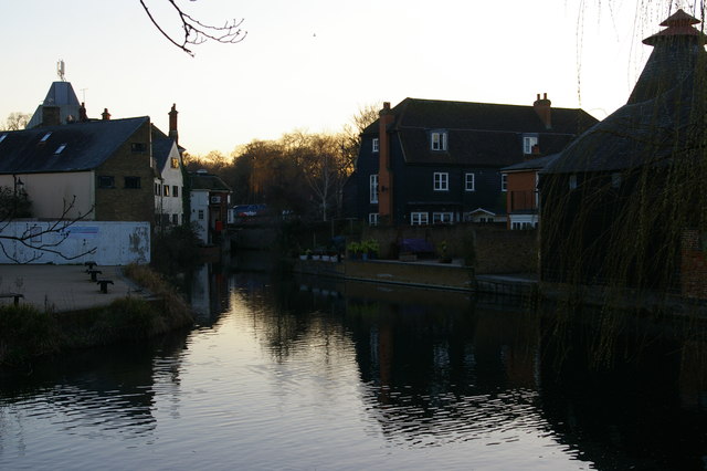 Hertford: redevelopment along the River Lea