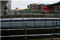 SK9771 : Lincoln: looking up the River Witham from Brayford Pool by Christopher Hilton