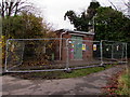 ST3090 : Fenced-off electricity substation, Malpas, Newport by Jaggery