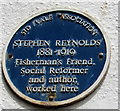 SY1287 : Stephen Reynolds blue plaque, Sidmouth by Jaggery