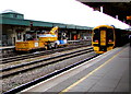 ST1875 : Keltbray road/rail vehicle in Cardiff Central station by Jaggery