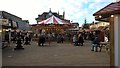 TL1998 : Christmas market on Cathedral Square, Peterborough by Paul Bryan