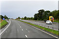 NS2643 : Laybys on the A78 between Stevenston and Saltcoats by David Dixon