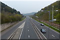 SH8379 : A55 North Wales Expressway at Colwyn Bay by Mat Fascione