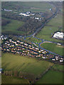 J2385 : Templepatrick roundabout from the air by Thomas Nugent