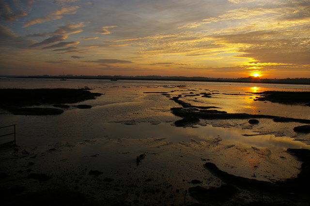 Sunset over the River Deben, Ramsholt