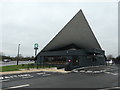 SK7173 : Entrance to Starbucks, alongside the A1, Markham Moor by Christine Johnstone