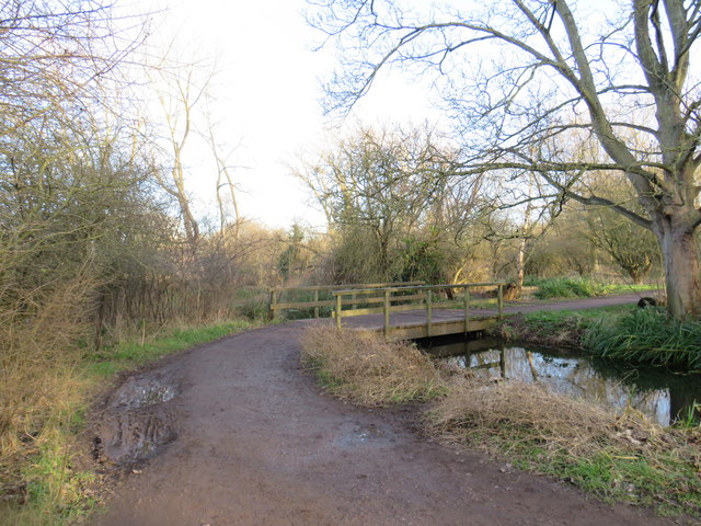 Bridge over a drain in Morden Hall Park