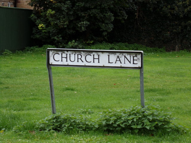 Church Lane sign