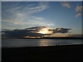 SX9879 : The setting sun over the mouth of the Exe by David Smith