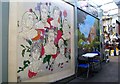 TG2208 : Norwich Market - murals by Evelyn Simak