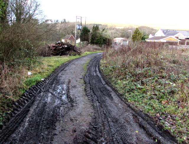 Muddy side road in Seven Sisters