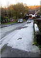 ST3391 : Frosty pavement, Forge Close, Caerleon by Jaggery