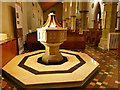 SK5640 : Nottingham Cathedral - font by Stephen Craven