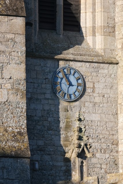 Church of St John the Baptist: The Clock