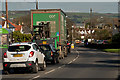 SS5032 : Unusually heavy traffic on the B3233, Yelland Road at Fremington by Roger A Smith