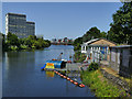 NS5964 : Boathouses on the Clyde by Stephen Craven