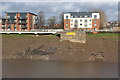 ST3187 : Warning Sign, East Bank, River Usk by M J Roscoe