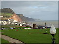 SY1287 : Sidmouth and the Jurassic coast from the Victoria Hotel by Chris Allen