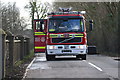 SU3523 : Romsey Fire Brigade assessing river levels in the Test by David Martin