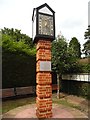 SU9391 : Sundial Clock Tower at Bekonscot Model Village by David Hillas