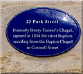 SP0202 : Blue plaque, 23 Park Street, Cirencester by Jaggery