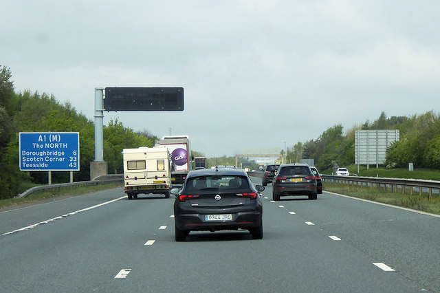 A1(M) north of the Allerton Interchange