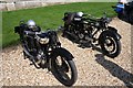 TF0422 : Pair of pre-war motorcycles on display by Bob Harvey