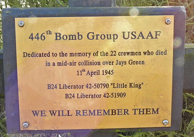 Mid-air collision memorial plaque