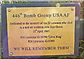 TM2683 : Mid-air collision memorial plaque by Adrian S Pye