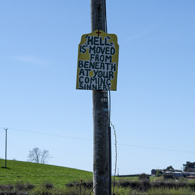 Religious message near Newtownards