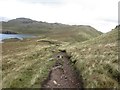 NY4114 : Footpath passing Angle Tarn by Graham Robson