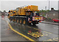 ST3090 : Ainscough mobile crane in the rain, Malpas Road, Newport by Jaggery