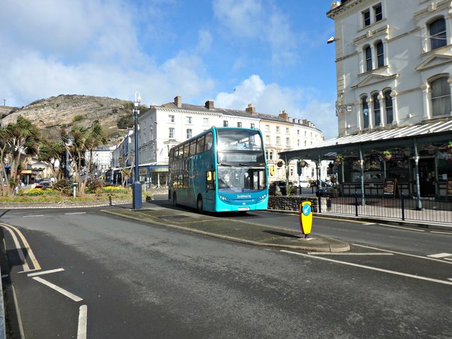 Arriva Wales Bus on Mostyn Street, Llandudno