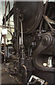 ST5772 : Underfall Yard - detail of steam powered punching and shearing machine by Chris Allen