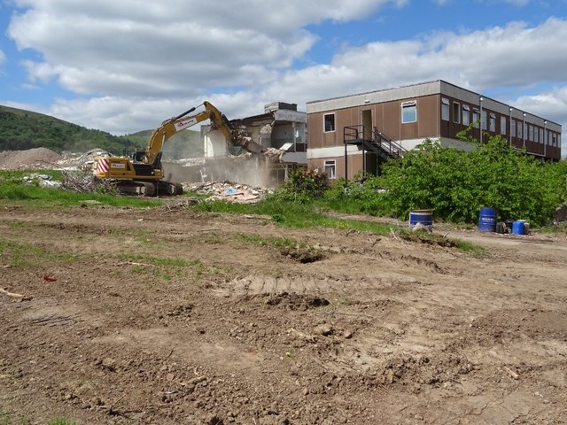 Demolition work on former Qinetiq site - 12 May