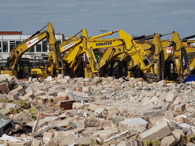 Demolition excavators