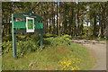 NH7894 : Closed Entrance to Skelbo Wood Car Park during Lockdown, Sutherland by Andrew Tryon