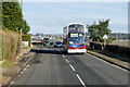 NT2565 : Bus on the A703 towards Penicuik by David Dixon