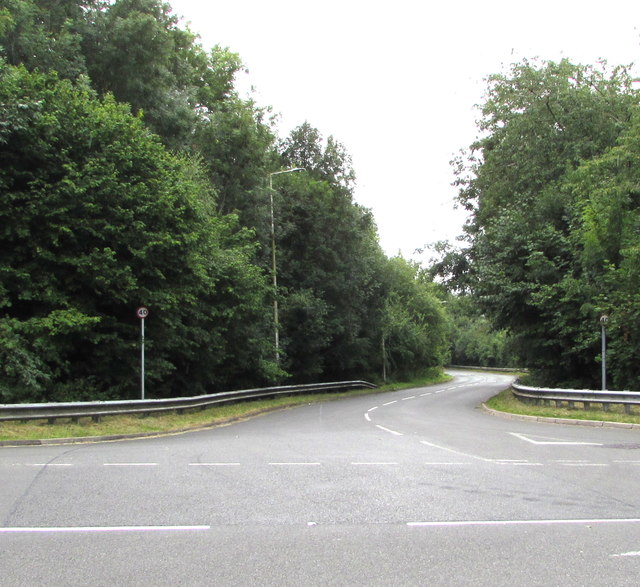 Tree-lined Link Road, Monmouth