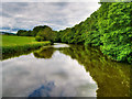 SD7913 : River Irwell above the Weir at Burrs by David Dixon