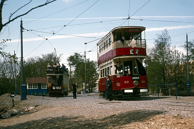 Trams at Wakebridge, 1977