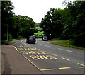 SO5011 : Bilingual bus stop, Portal Road, Monmouth by Jaggery