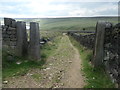 SD9722 : Disused gap stile on the Calderdale Way by Christine Johnstone