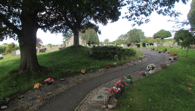 Winding path in Thornbury Cemetery